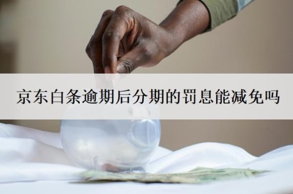 京东白条逾期后分期的罚息能减免吗