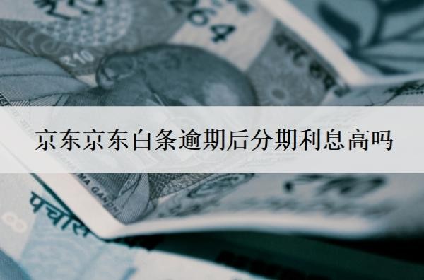 京东白条逾期后分期利息高吗