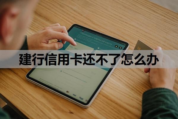 建行信用卡还不了怎么办