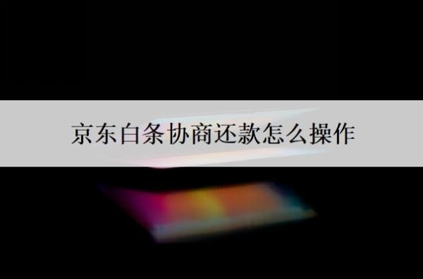 京东白条协商还款怎么操作