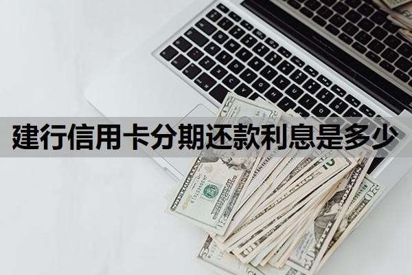 建行信用卡分期还款利息是多少