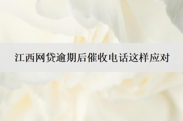 江西网贷逾期后催收电话这样应对 江西网贷逾期后催收电话这样应对