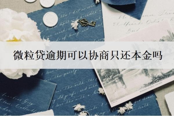 微粒贷逾期可以协商只还本金吗