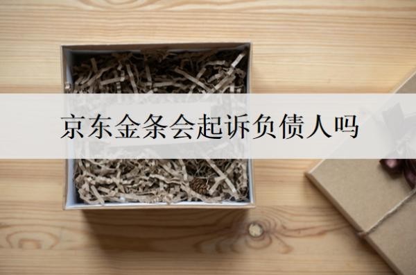 京东金条会起诉负债人吗