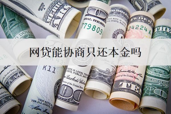 网贷能协商只还本金吗