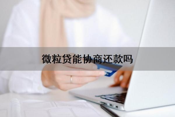 微粒贷能协商还款吗