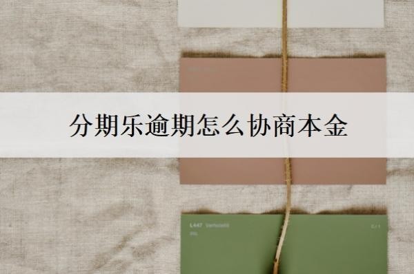 分期乐逾期怎么协商本金 分期乐逾期怎么协商本金
